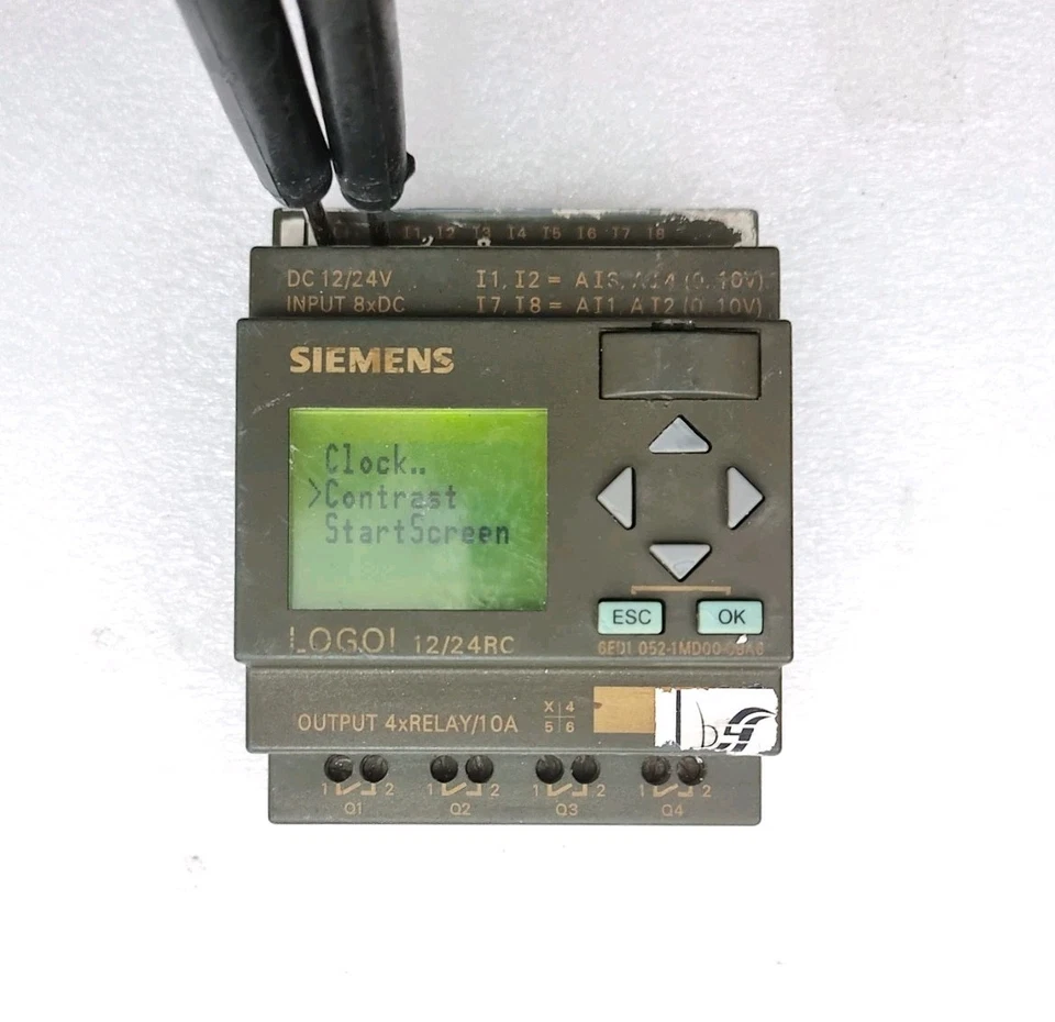 Siemens 6ED1052-1MD00-0BA6 12/24Rc Logo Plc Controller DC 12/24V 6ED10521MD000BA